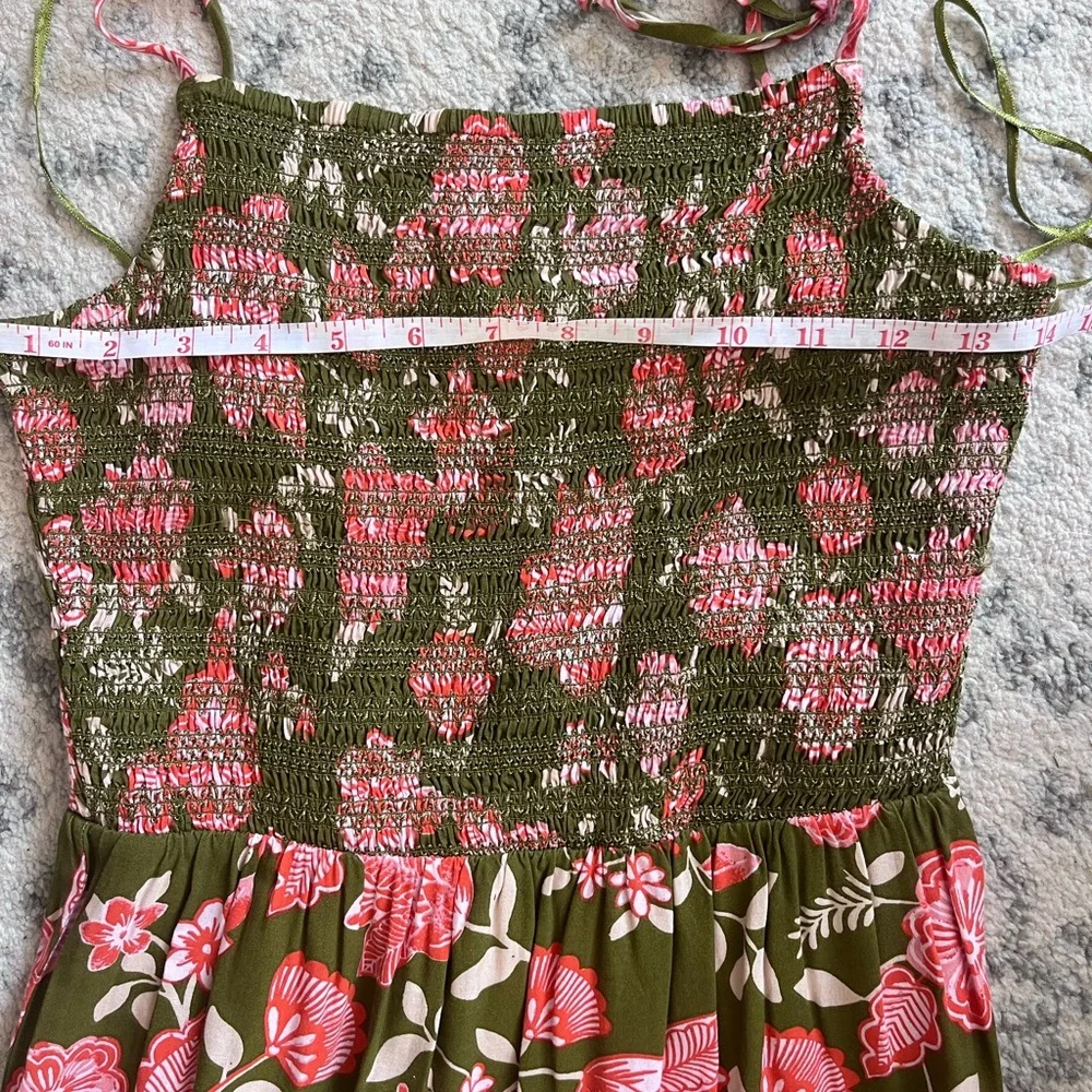 NWT Patrons of Peace Boho Floral Maxi Crossover Dress whimsigoth fairycore - Picture 9 of 10